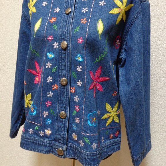 VINTAGE EMBROIDERED DENIM JACKET MP - Picture 2 of 6